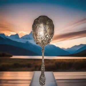 Vintage Glenrose William A Rogers Silverplate Large Serving Spoon